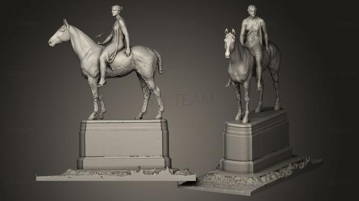3D model Amazone zu Pferd (STL)